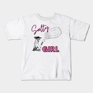 Salty girl sophisticated Kids T-Shirt